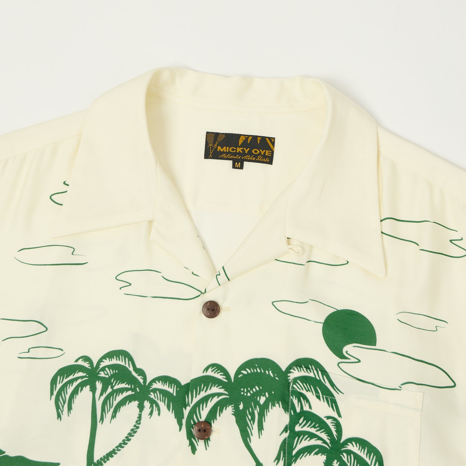 Micky Oye 'Kalalau' Aloha Shirt - Cream