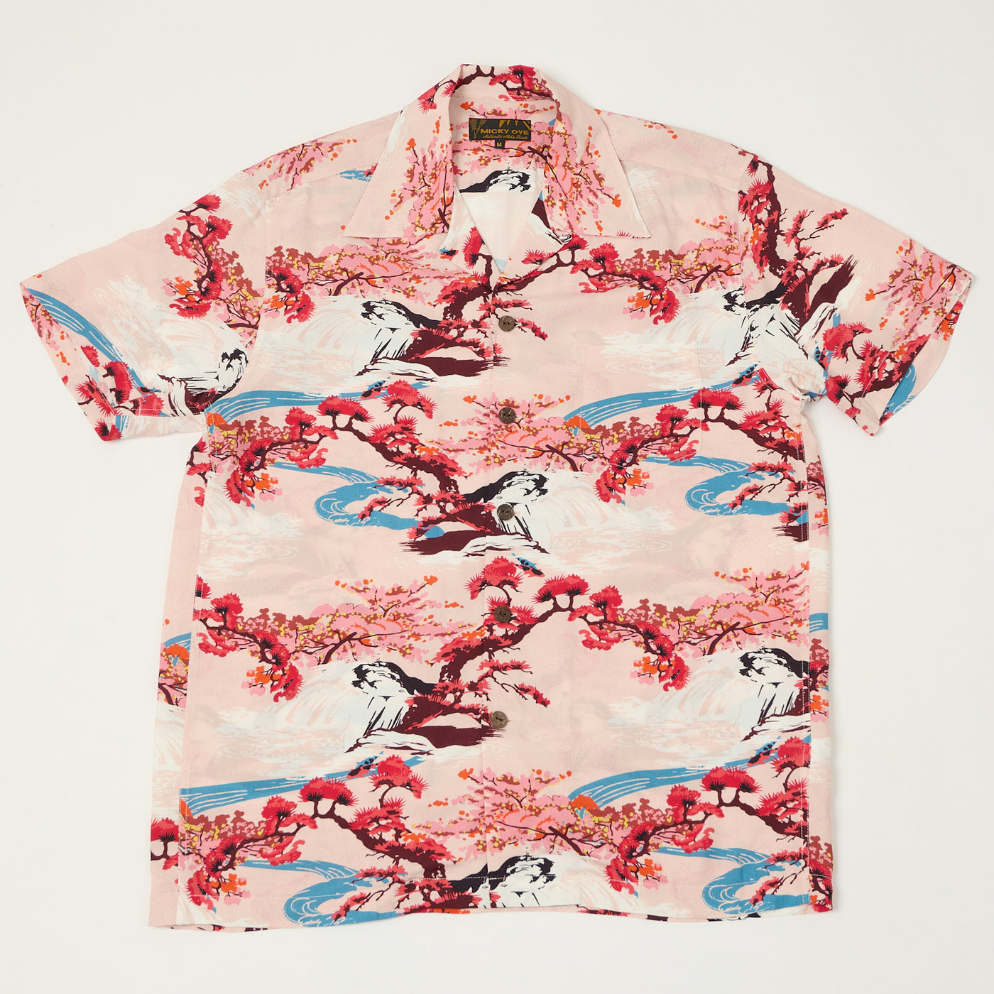 Micky Oye 'Wailani' Aloha Shirt - Rose