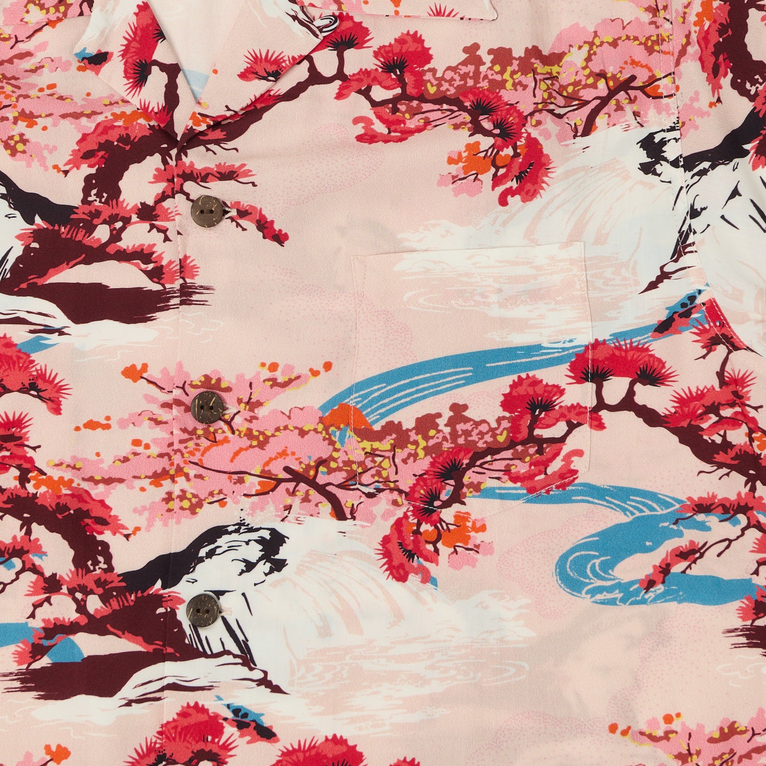 Micky Oye 'Wailani' Aloha Shirt - Rose