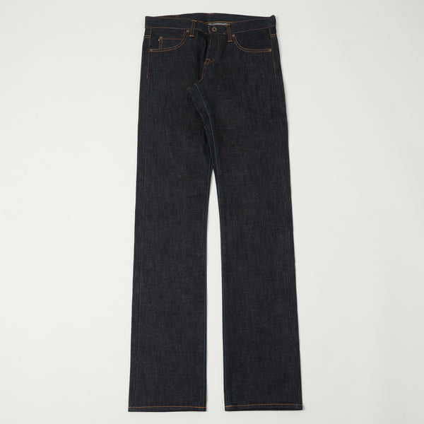 Momotaro Tight Tapered Jeans - 15.7oz Zimbabwe Cotton Selvedge Denim /  Indigo-GTB Stripe | JEANSTORE