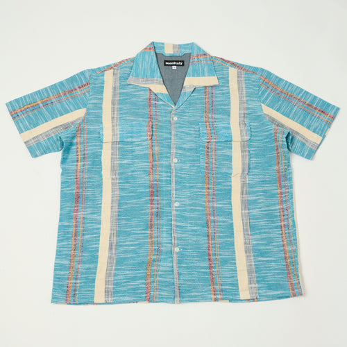 Monitaly 'Milano' 1950s Beach Shirt - Blue