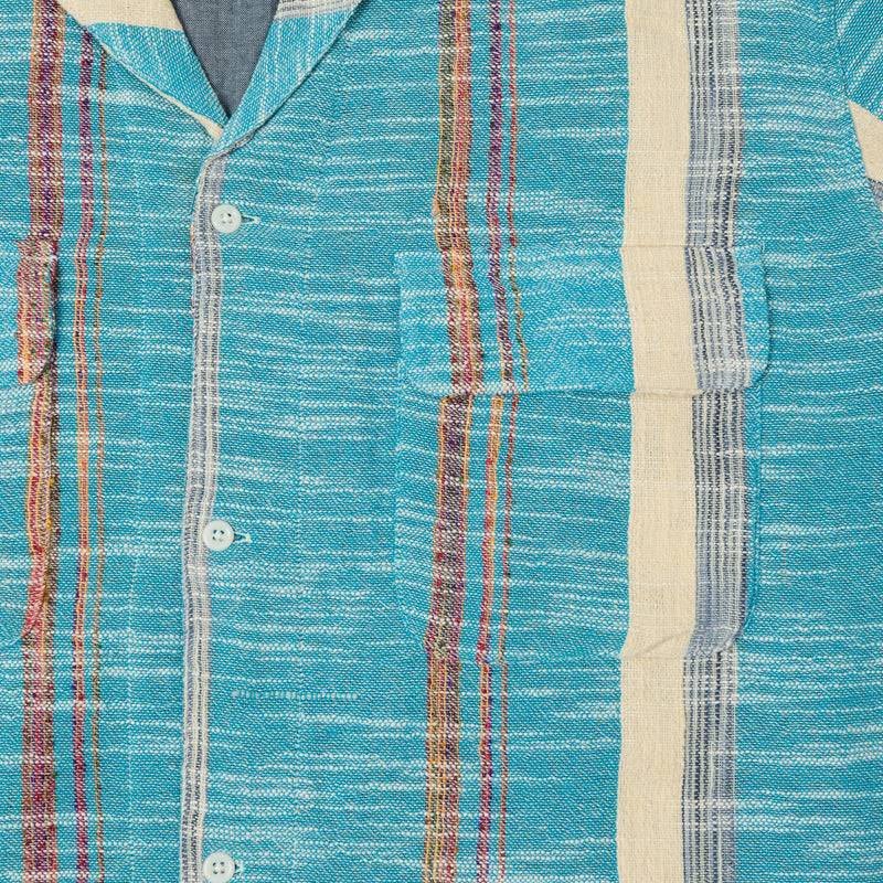 Monitaly Milano S/S '50s Beach Shirt - Blue