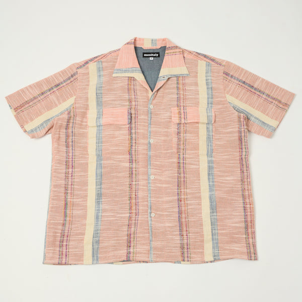 Monitaly Milano S/S 50's Beach Shirt - Pink