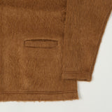 Monitaly x Minami Shoten Shaggy-V Cardigan - Solid Camel