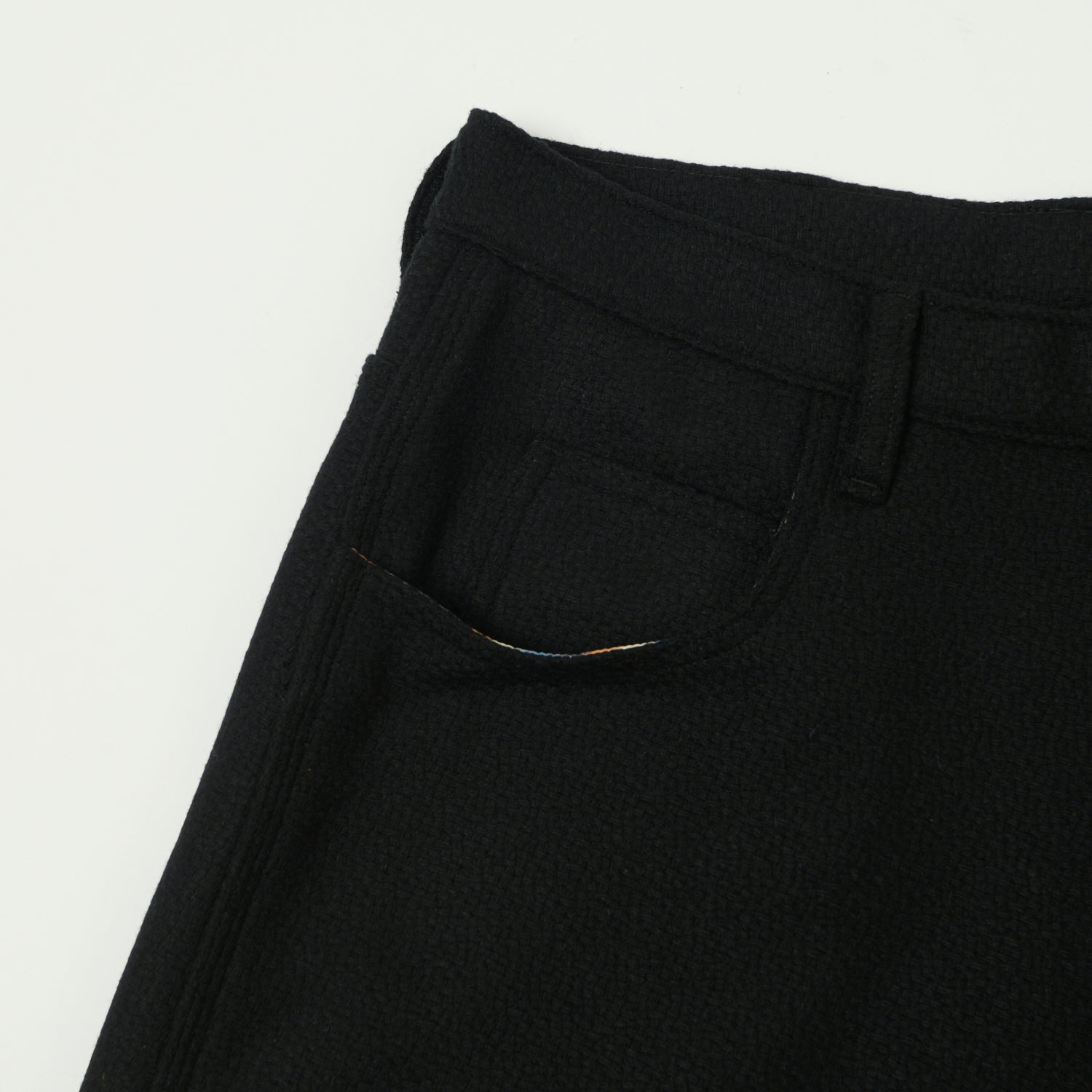 Monitaly Drop Crotch Five Pocket Pants - Vicente Black