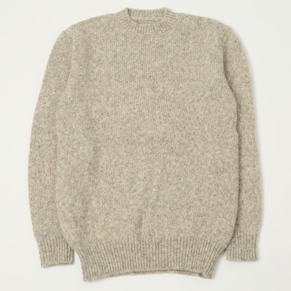 Monitaly Alpaguan Crewneck Pullover - Alpaca Grey