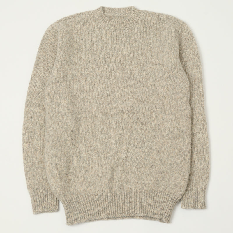 Monitaly Alpaguan Crewneck Pullover - Alpaca Grey