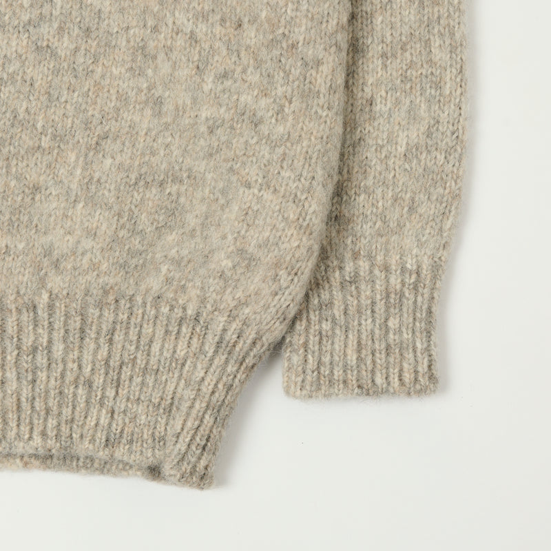 Monitaly Alpaguan Crewneck Pullover - Alpaca Grey