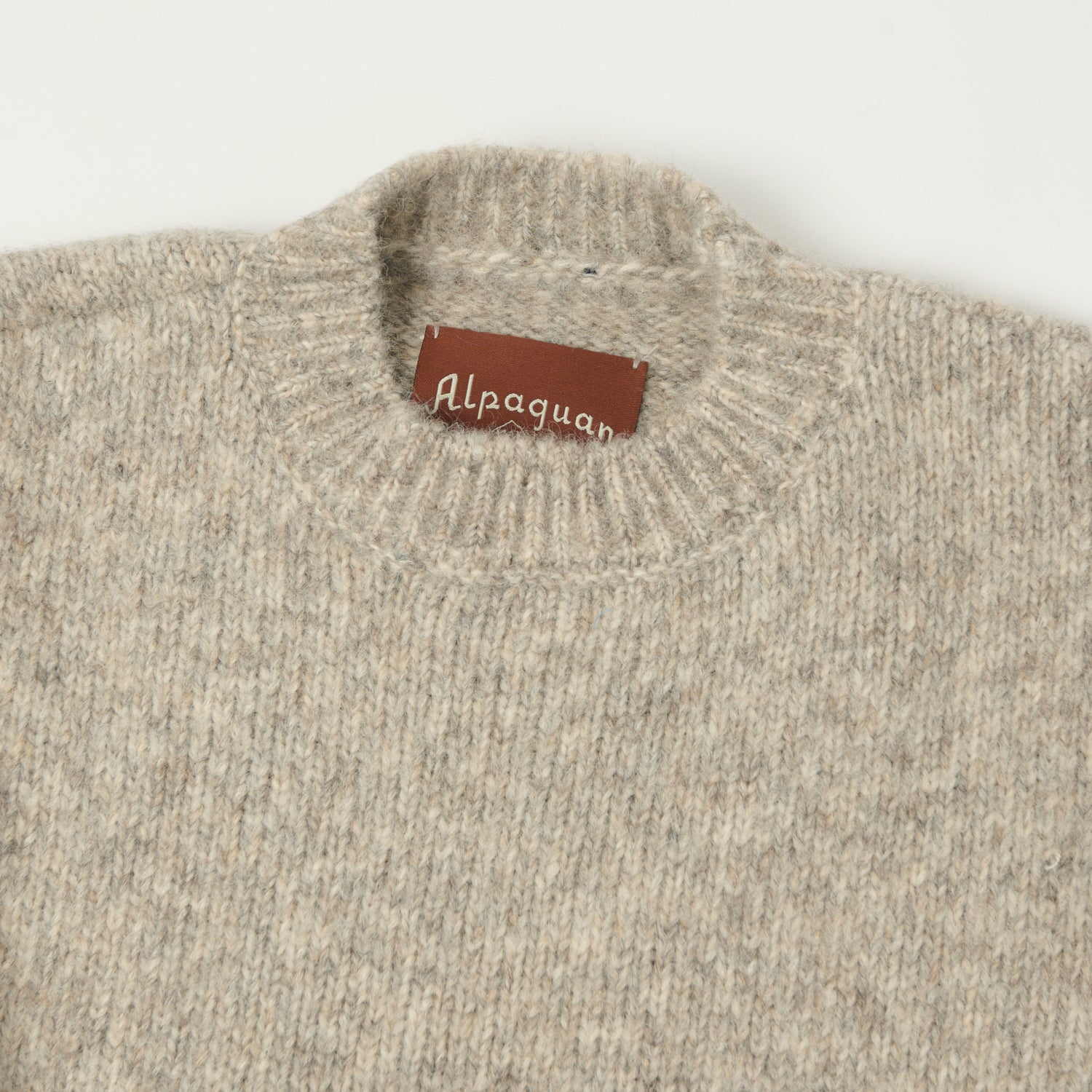 Monitaly 'Alpaguan' Acpaca Pullover - Grey