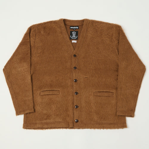 Monitaly x Minami 'Shoten' Shaggy-V Cardigan - Solid Camel
