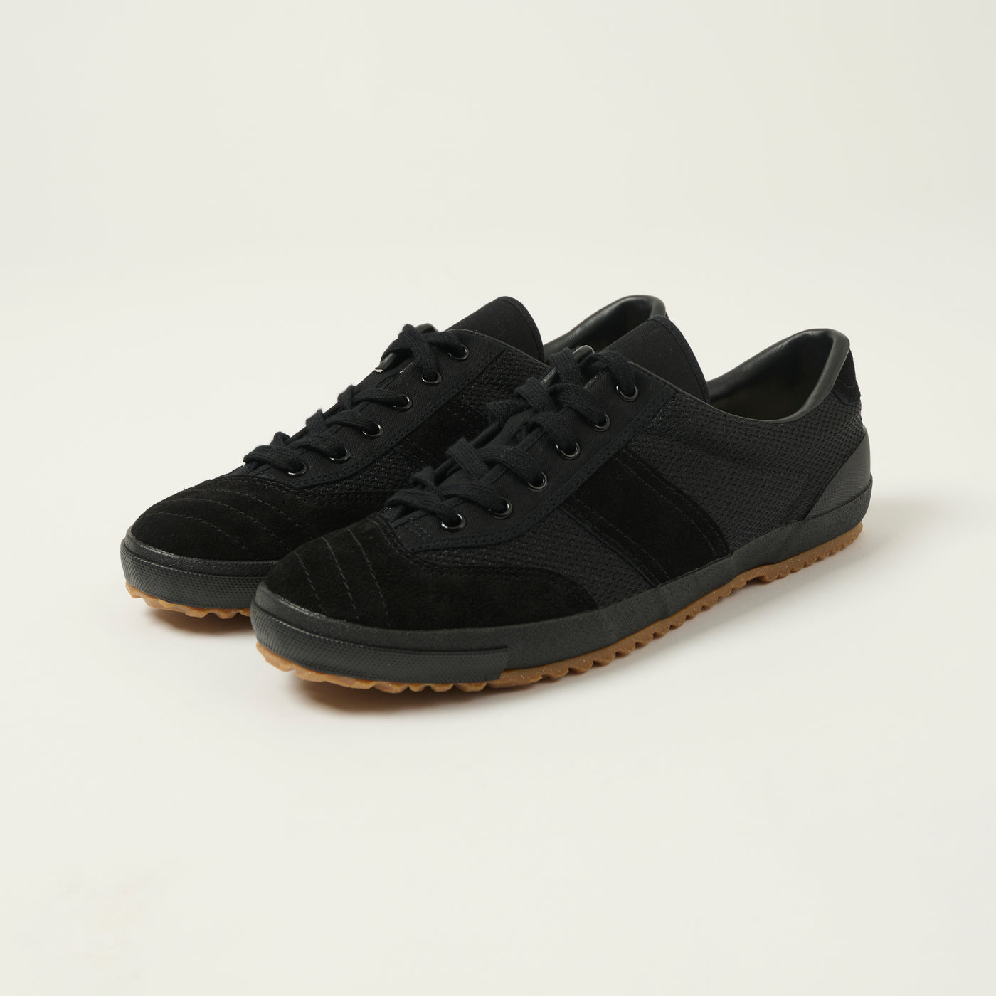 Moonstar 'Gymna Ace' Rubber Sole Trainer - Black