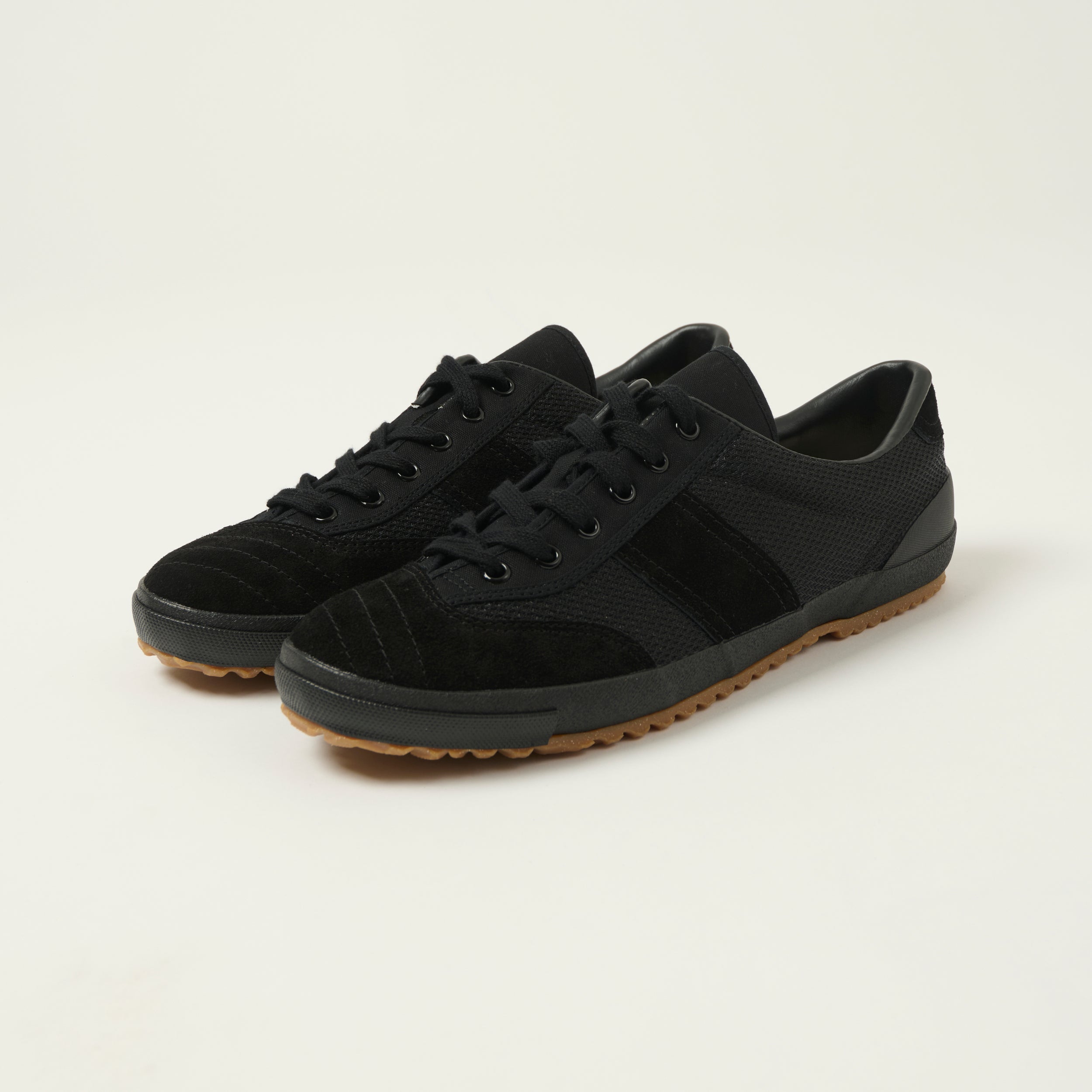 Moonstar 'Gymna Ace' Rubber Sole Trainer - Black