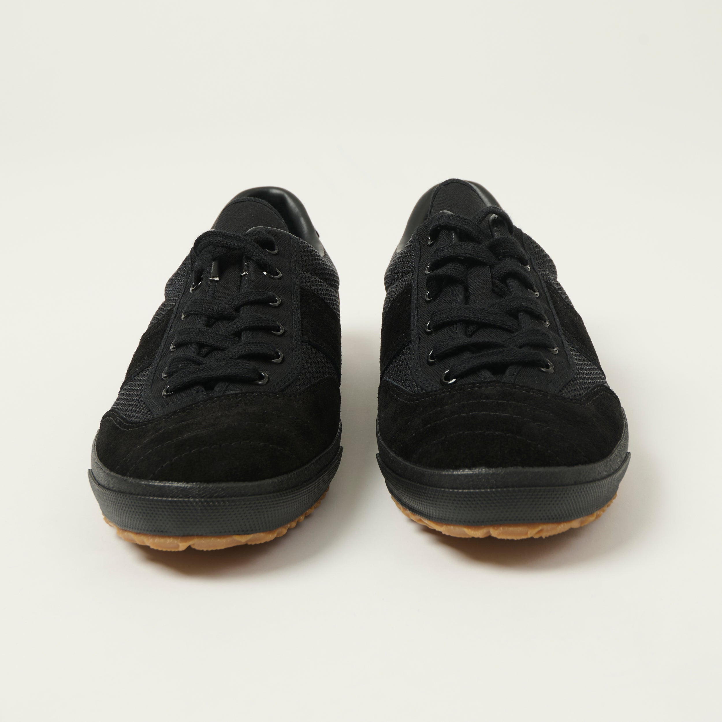 Moonstar 'Gymna Ace' Rubber Sole Trainer - Black