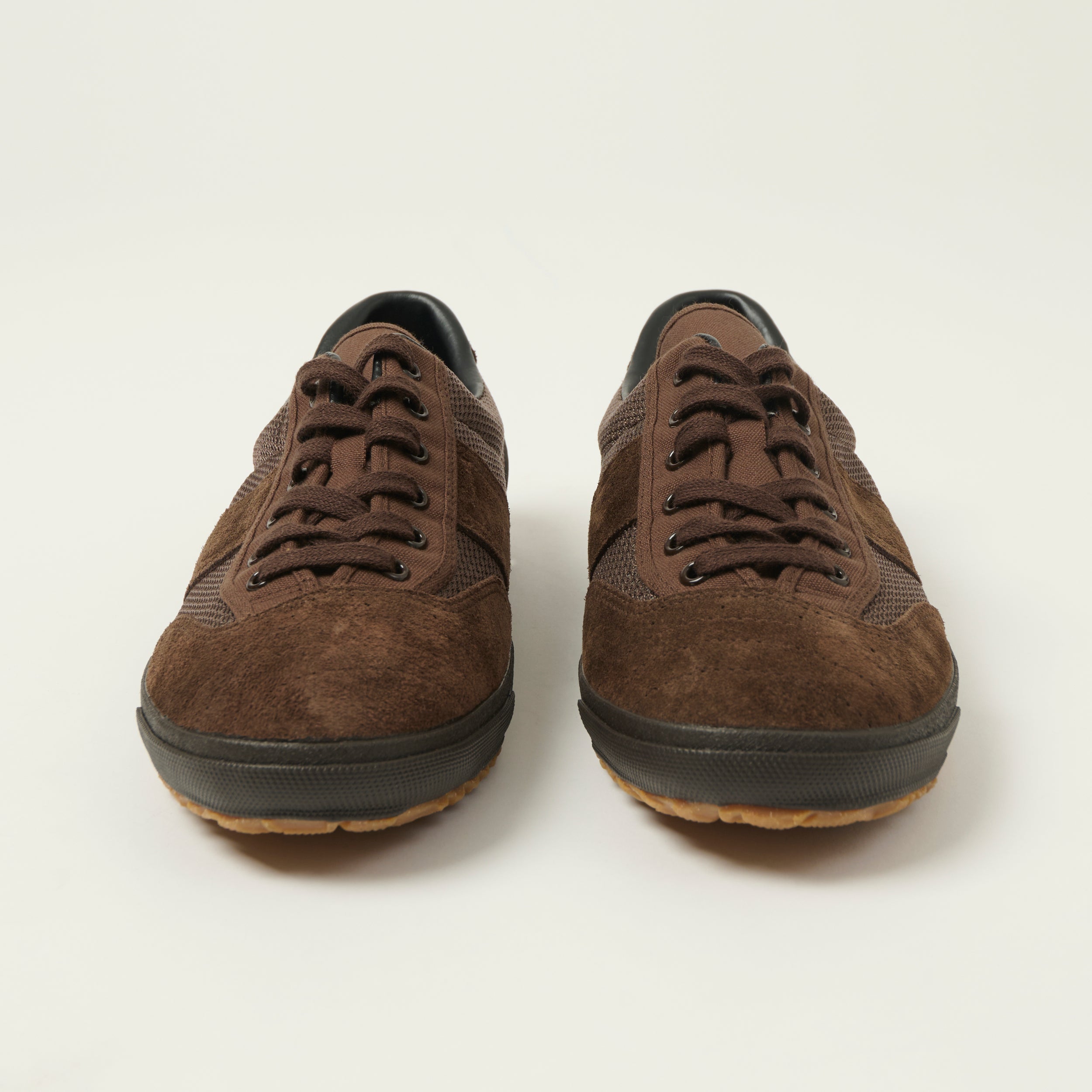 Moonstar 'Gymna Ace' Rubber Sole Trainer - Brown