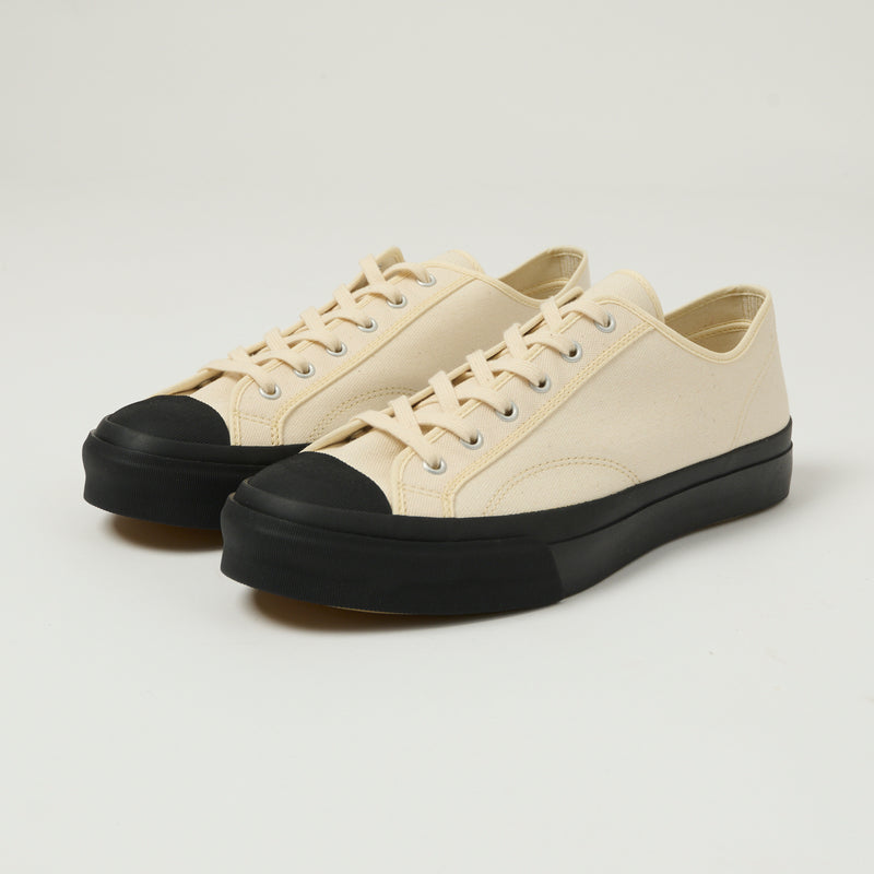 Moonstar Low Trainer Canvas/Rubber Sneaker - Natural/Black