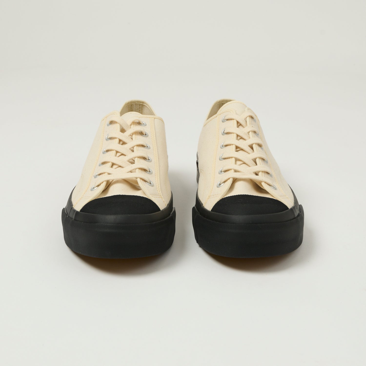 Moonstar 'Low Trainer' Rubber Sole Canvas Sneaker - Natural/Black