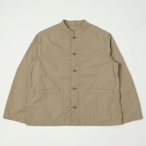 Nanamica Band Collar Shirt Jacket - Taupe