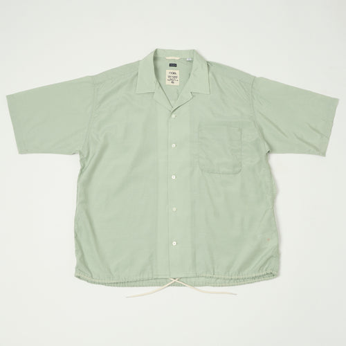 Nanamica Open Collar Rayon Shirt - Coral Green