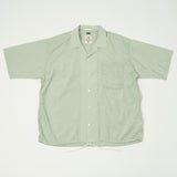 Nanamica Open Collar S/S Shirt - Coral Green