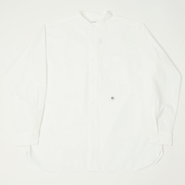 Nanamica 'Band Collar' Wind Shirt - Off White