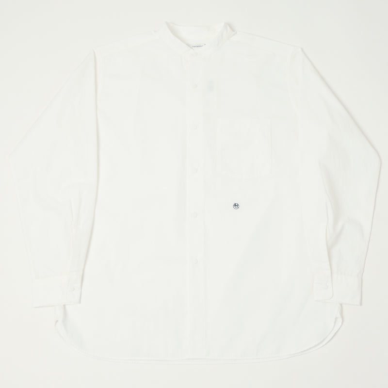 Nanamica 'Band Collar' Wind Shirt - Off White