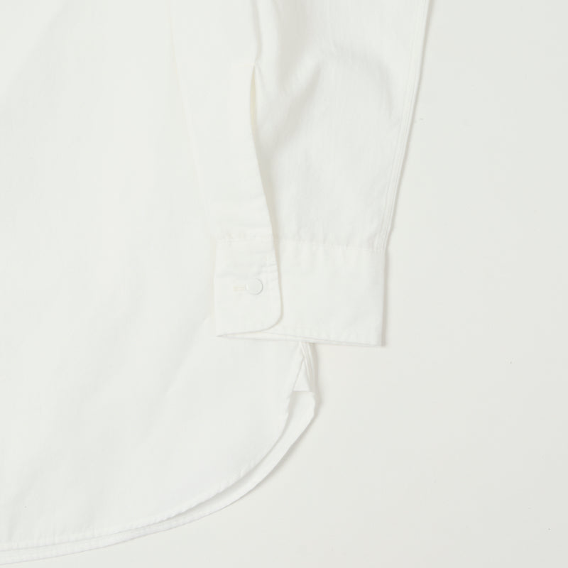 Nanamica 'Band Collar' Wind Shirt - Off White