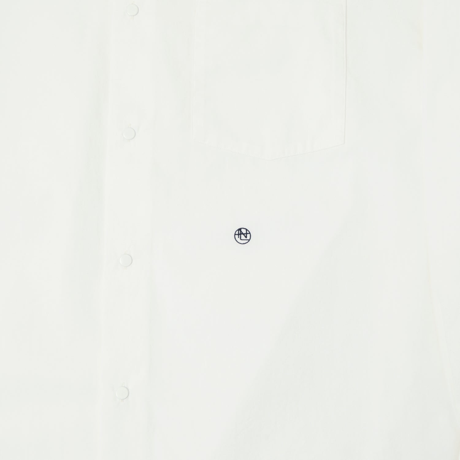 Nanamica Band Collar Wind Shirt - Off White