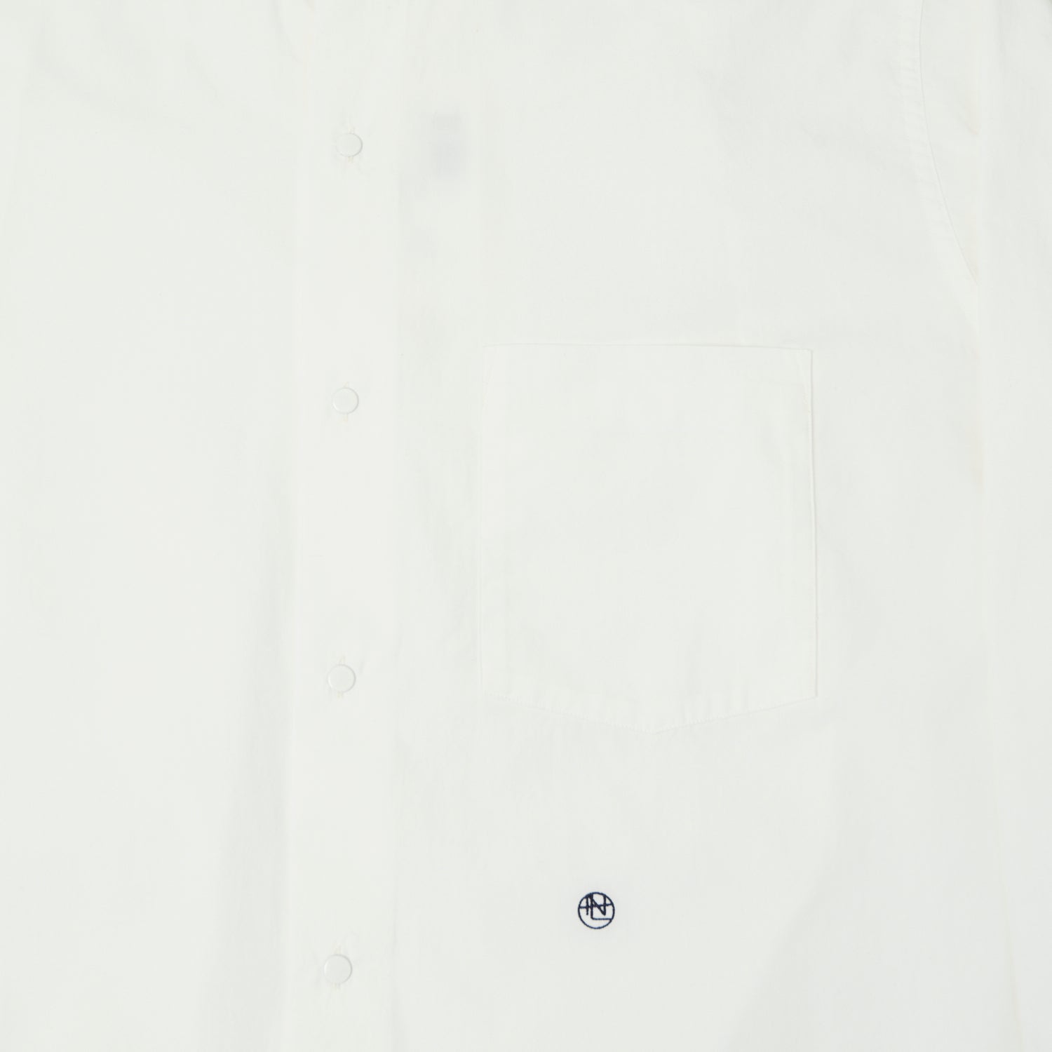 Nanamica Band Collar Wind Shirt - Off White