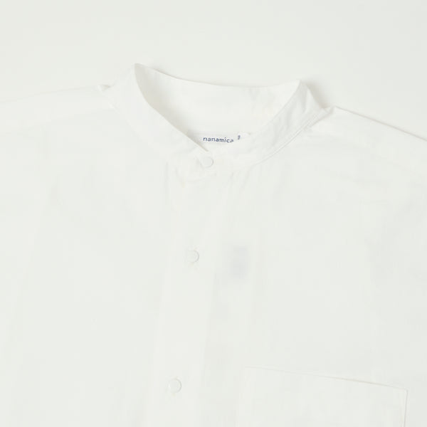 Nanamica 'Band Collar' Wind Shirt - Off White