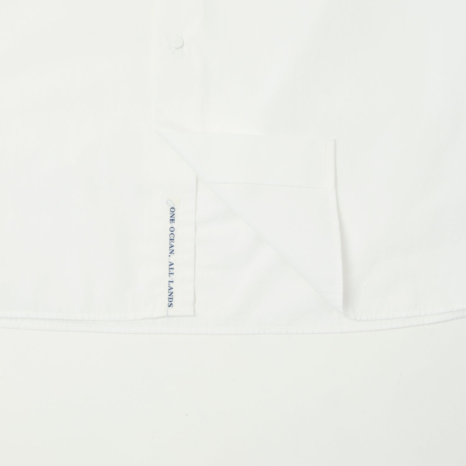 Nanamica Band Collar Wind Shirt - Off White
