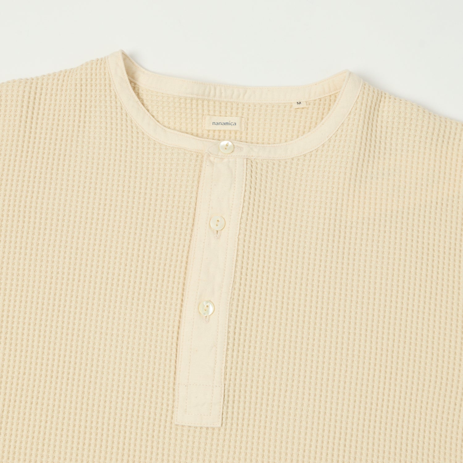 Nanamica Henley Neck Thermal T-Shirt - Natural – SON OF A STAG