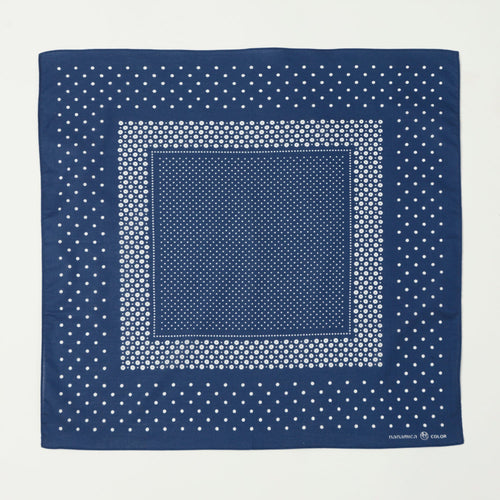 Nanamica Dot Pattern Bandana - Navy