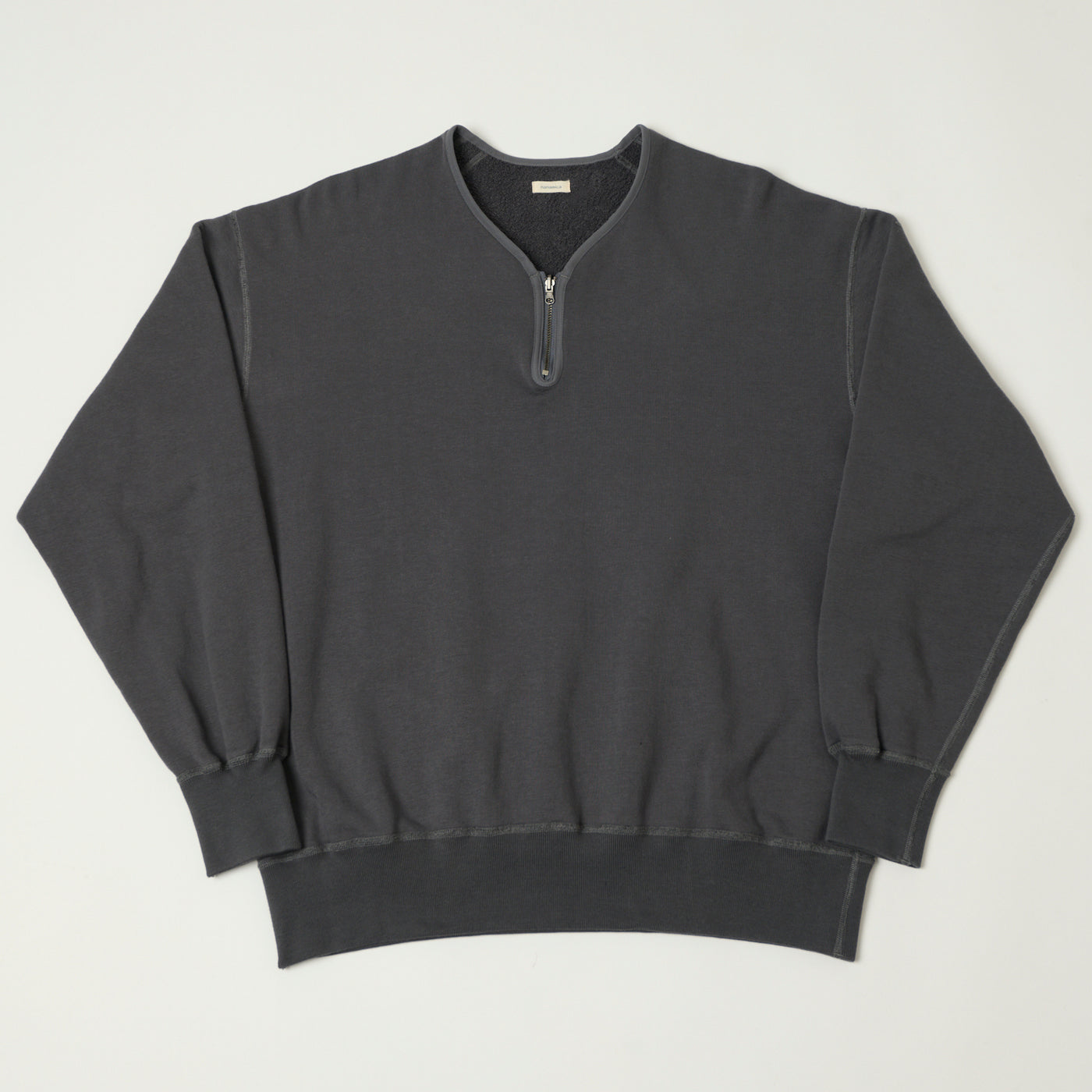 Nanamica Reversible Half Zip Sweatshirt - Charcoal Gray