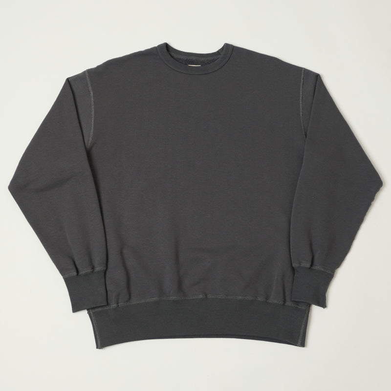 Nanamica Reversible Crew Neck Sweat - Charcoal Gray