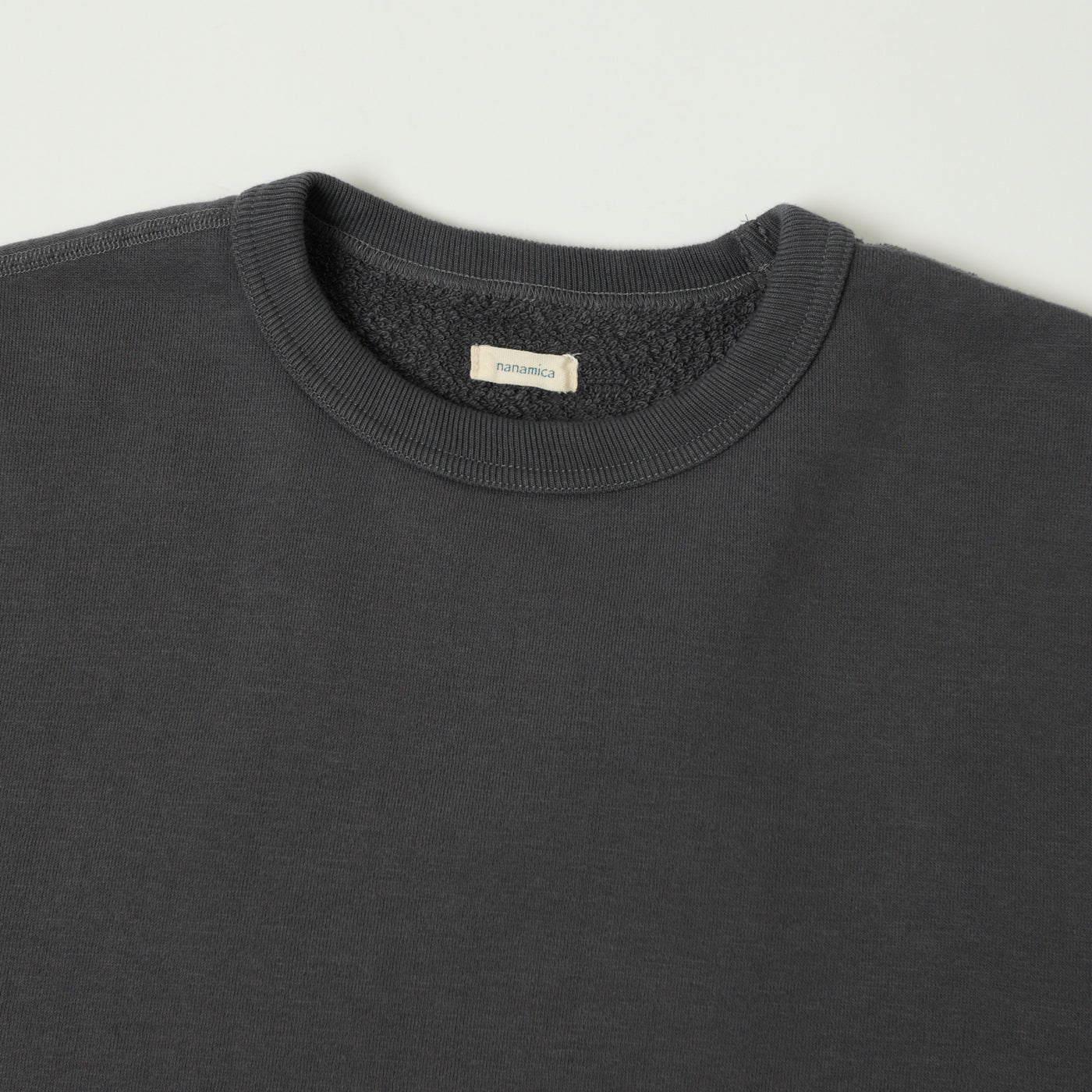 Nanamica Reversible Crew Neck Sweat - Charcoal Gray | SON OF