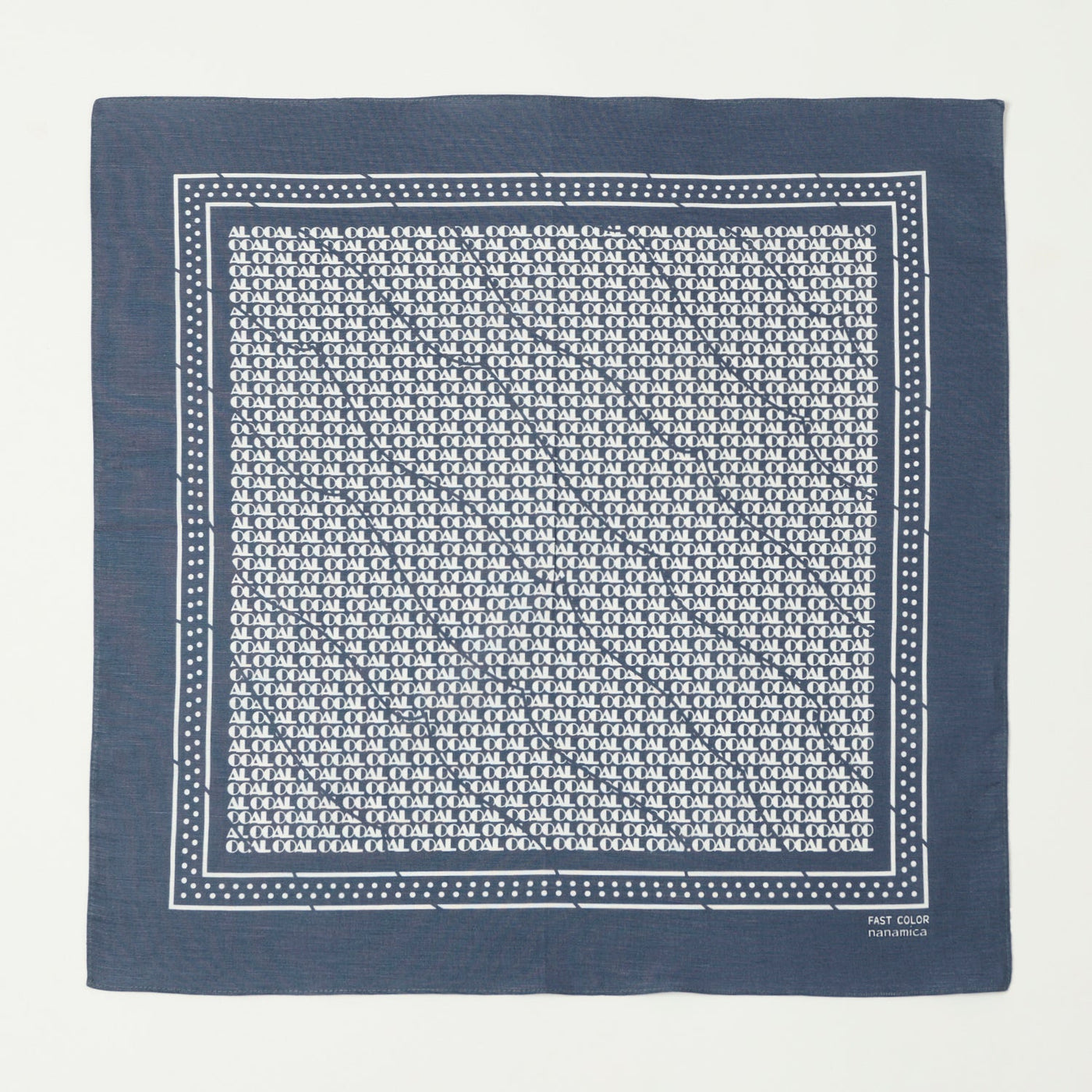 Nanamica 'OOAL' Bandana - Vintage Navy