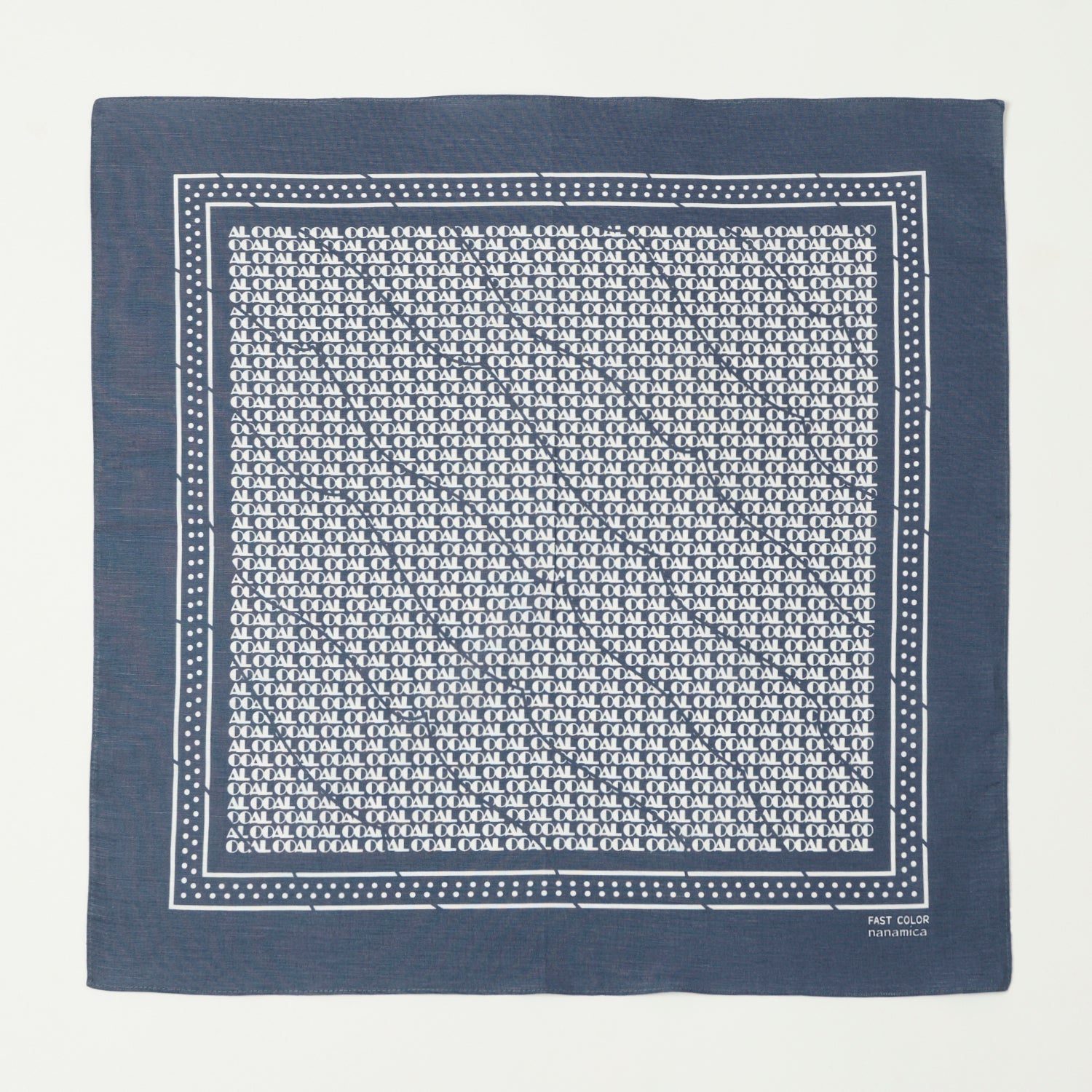 Nanamica 'OOAL' Bandana - Vintage Navy