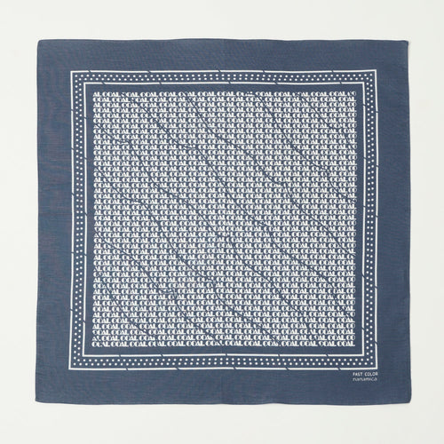Nanamica 'OOAL' Bandana - Vintage Navy