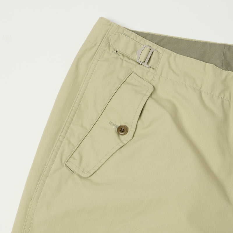 Nanamica 'Side Belt' Wide Pants - Light Green