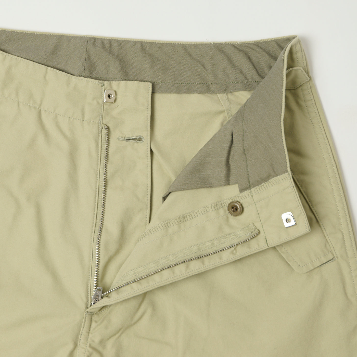 Nanamica Side Belt Wide Pants - Light Green | SON OF A STAG