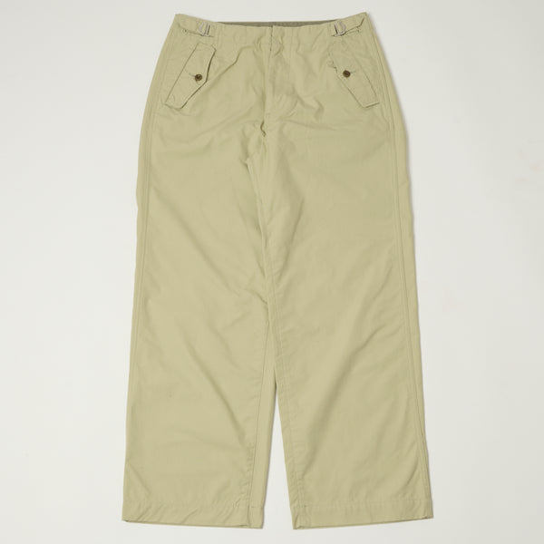 Nanamica 'Side Belt' Wide Pants - Light Green