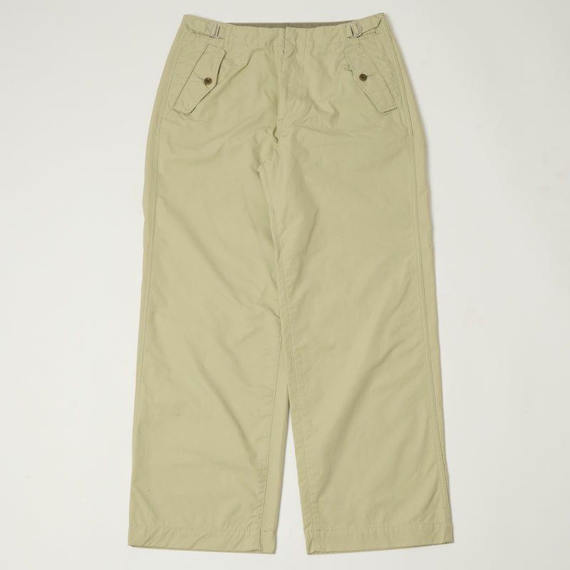 Nanamica 'Side Belt' Wide Pants - Light Green