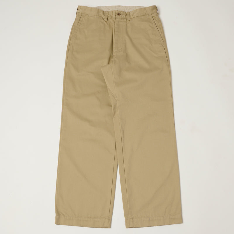 Nanamica Wide Straight Chino Pants - Khaki