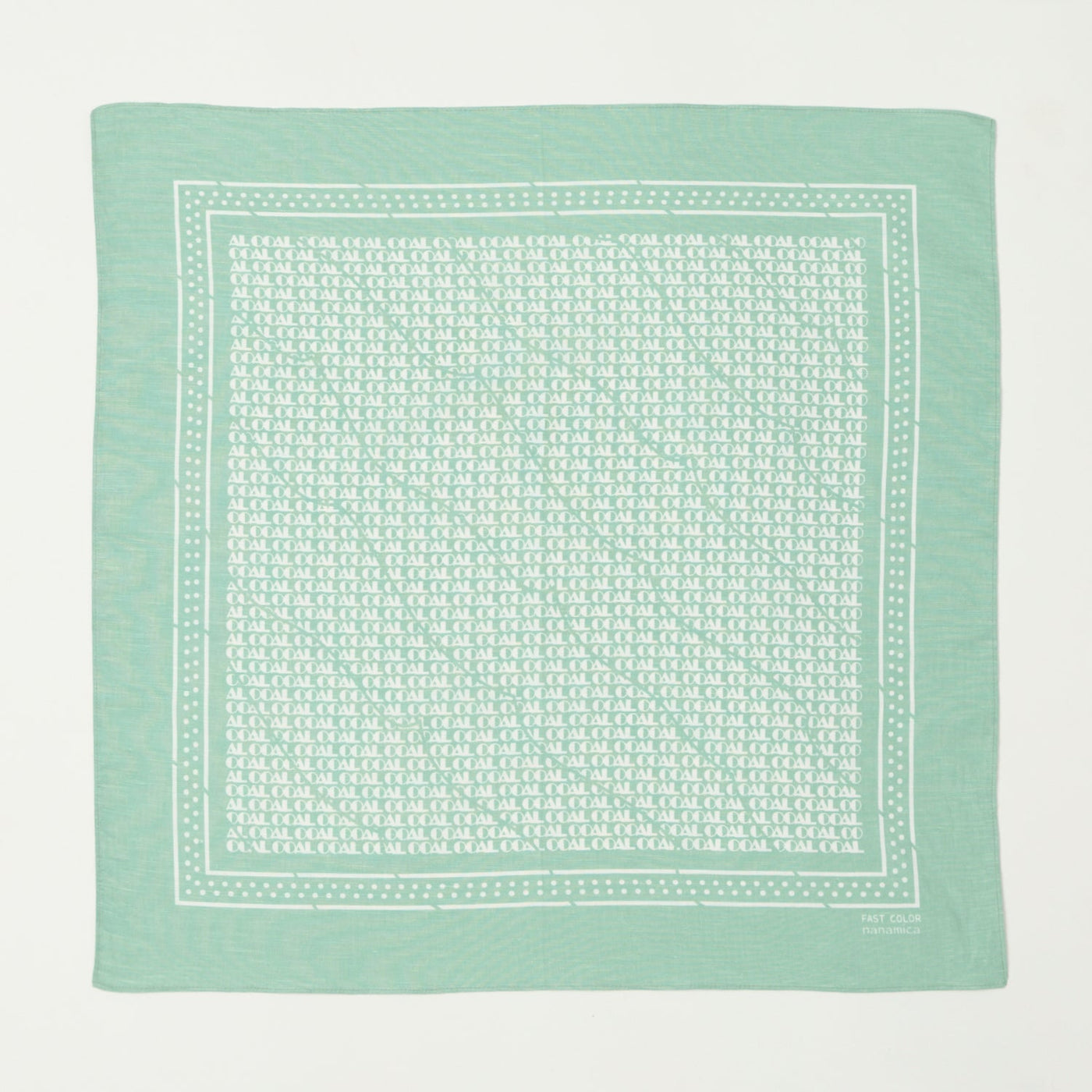 Nanamica 'OOAL' Bandana - Vintage Green