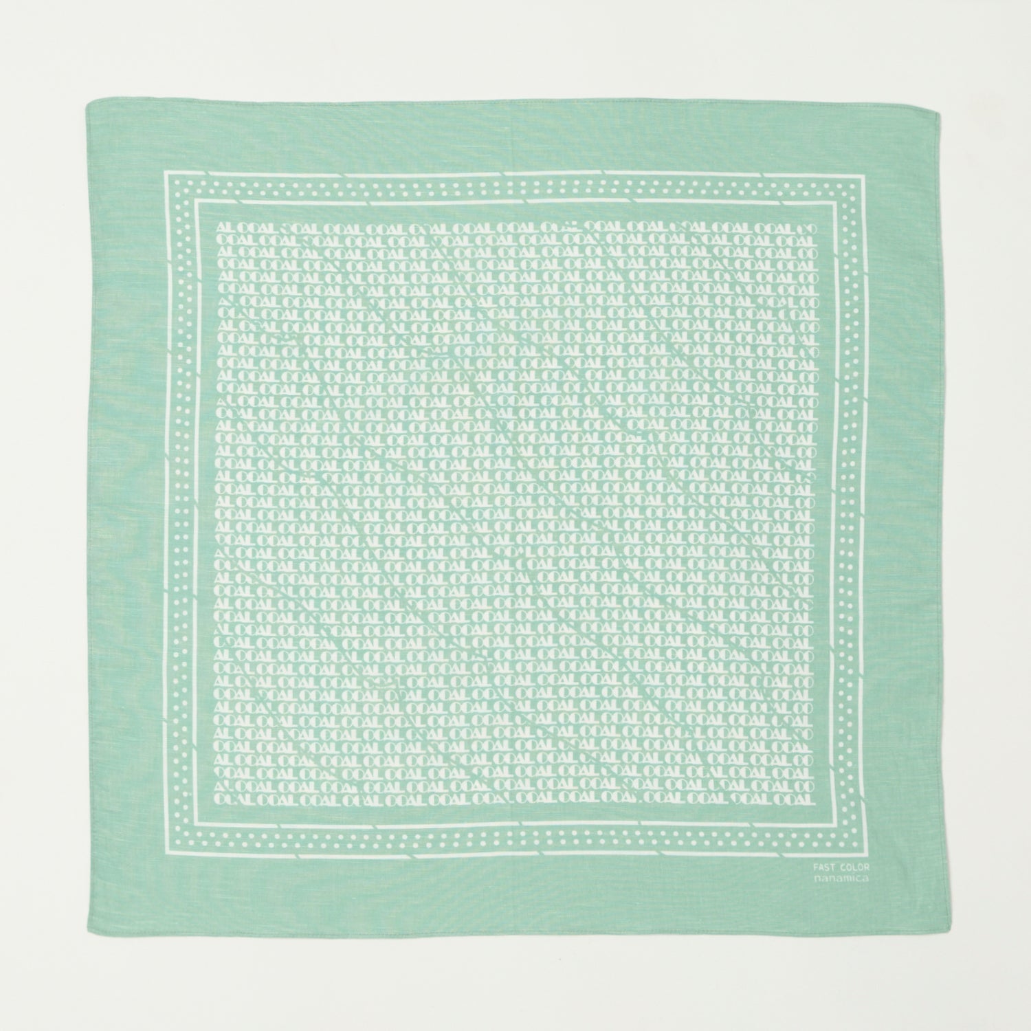 Nanamica 'OOAL' Bandana - Vintage Green