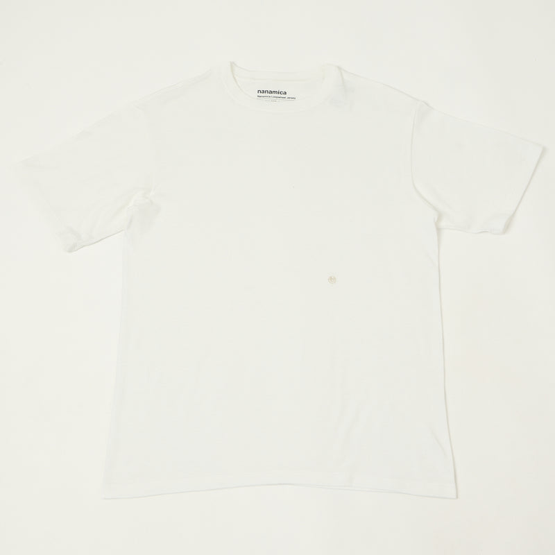 Nanamica Loopwheel Coolmax Jersey T-Shirt - White