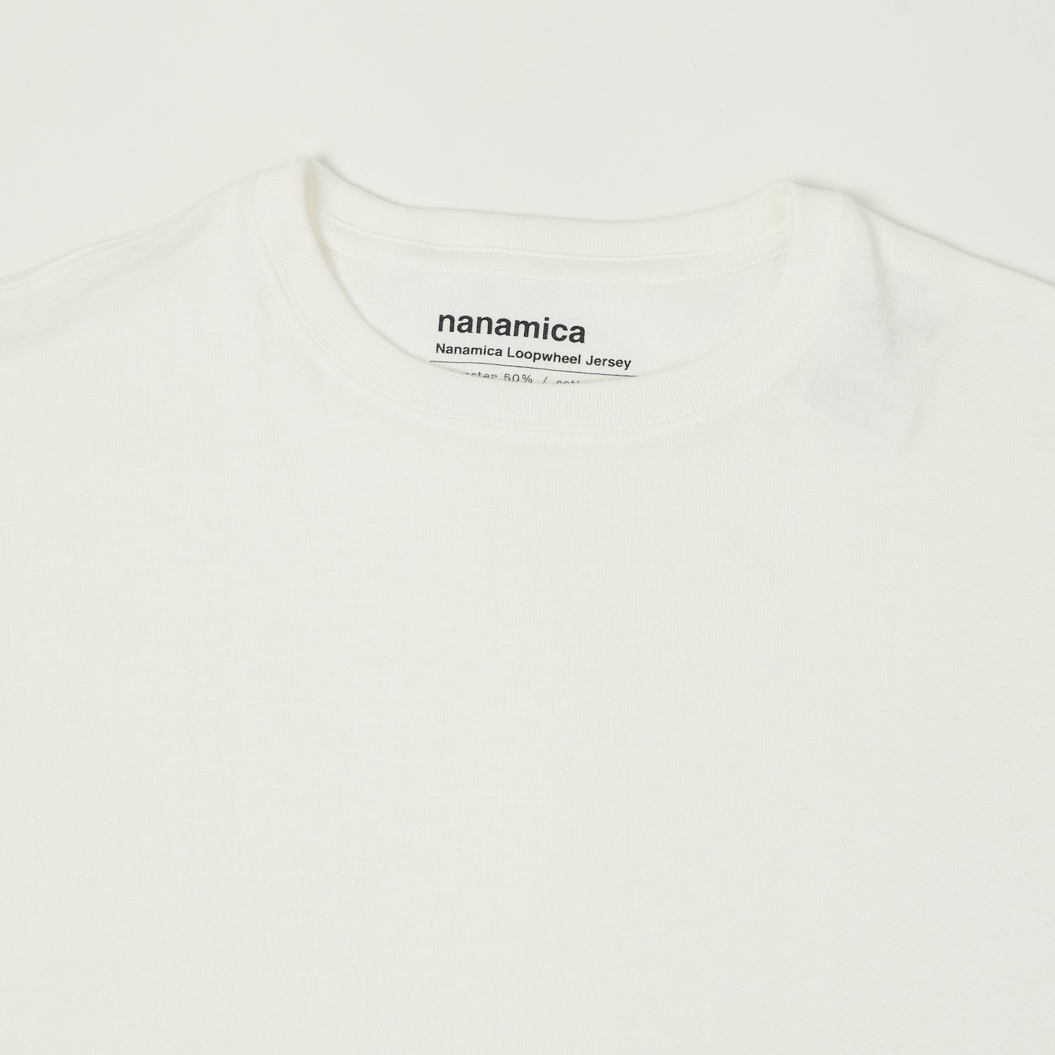 Nanamica Loopwheel Coolmax Jersey T-Shirt - White