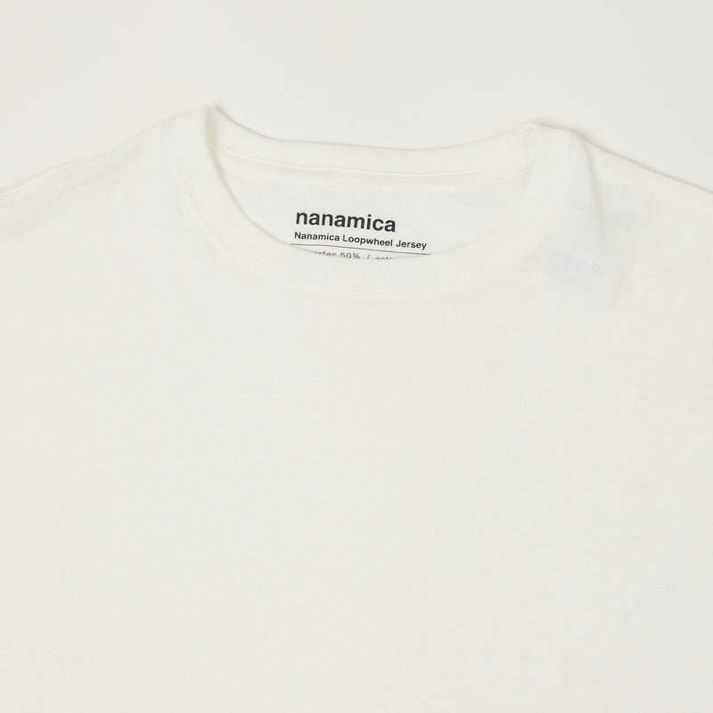 Nanamica Loopwheel Coolmax Jersey T-Shirt - White