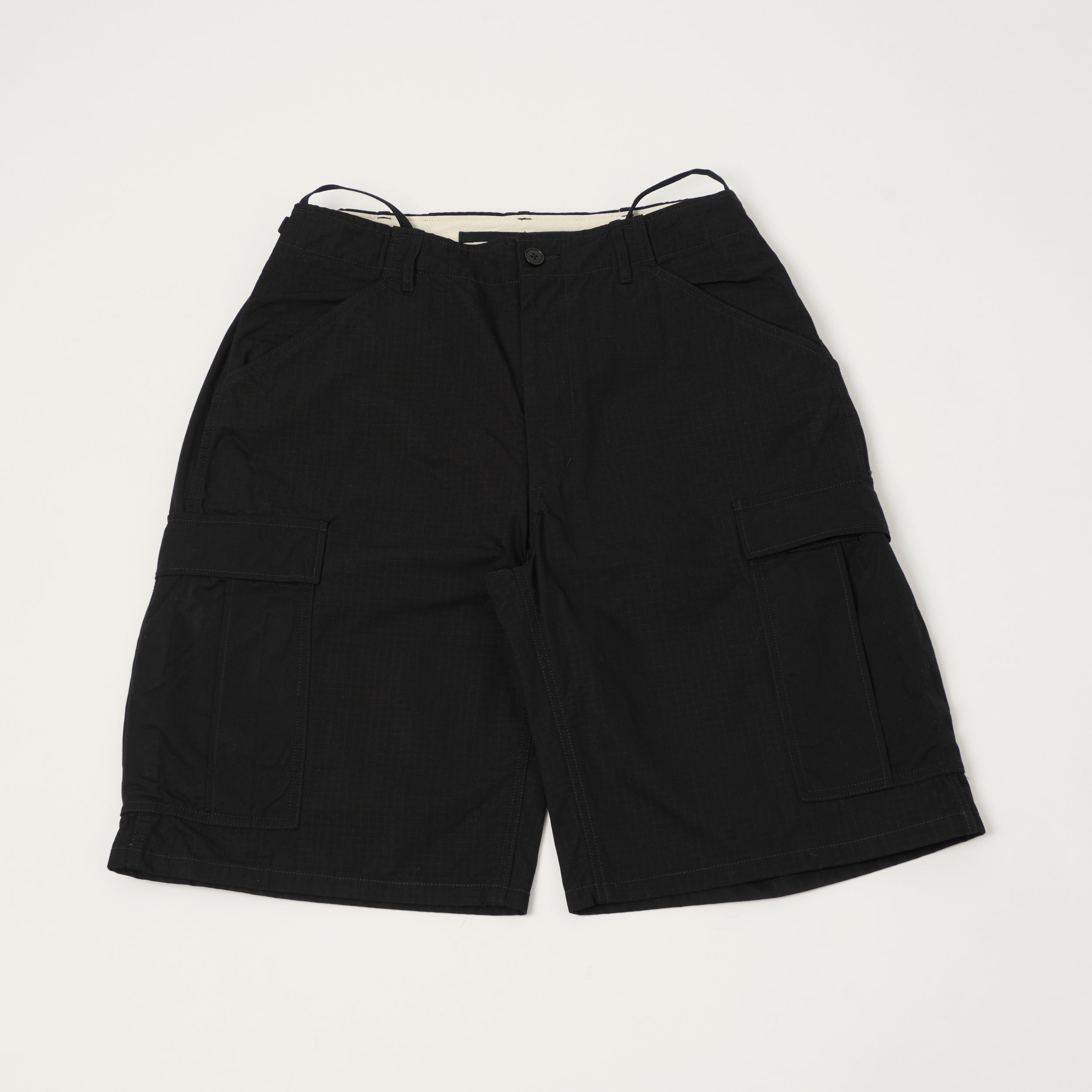 Nanamica Ripstock Cargo Shorts - Black