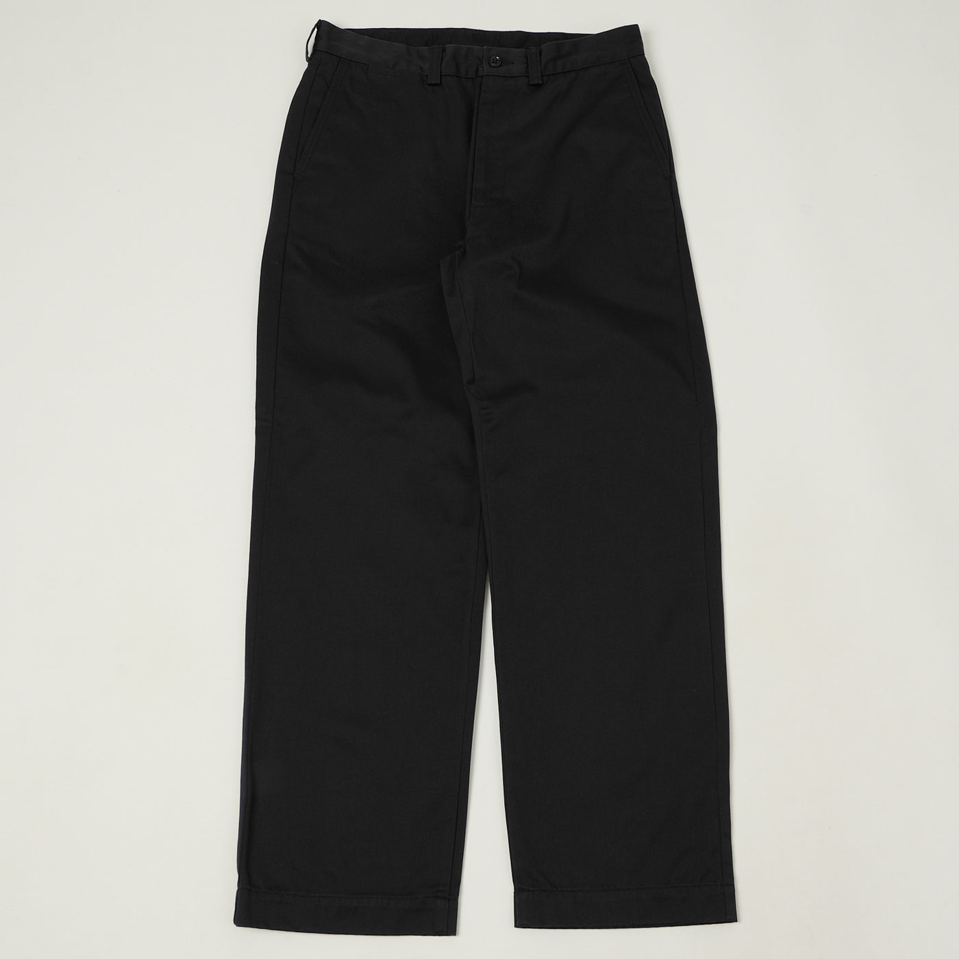 Nanamica Wide Straight Chino Pants - Black